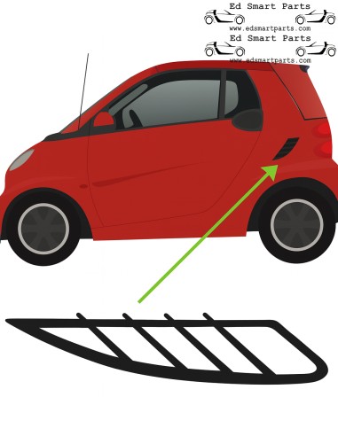 Griglia di aspirazione aria DEFLETTORE ARIA per Smart ForTwo 451