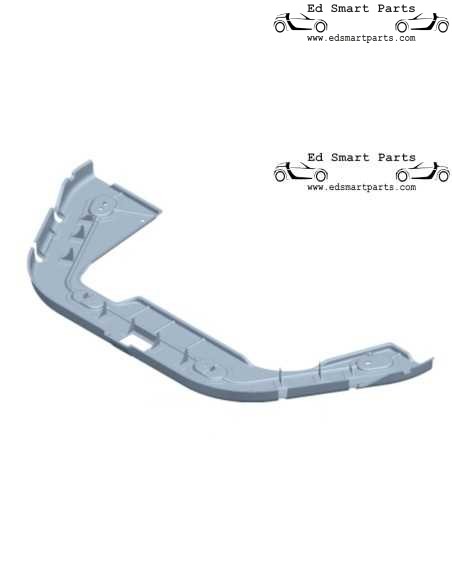 Cubierta protectora debajo de la bandeja del Smart Forfour 453 A4535240400