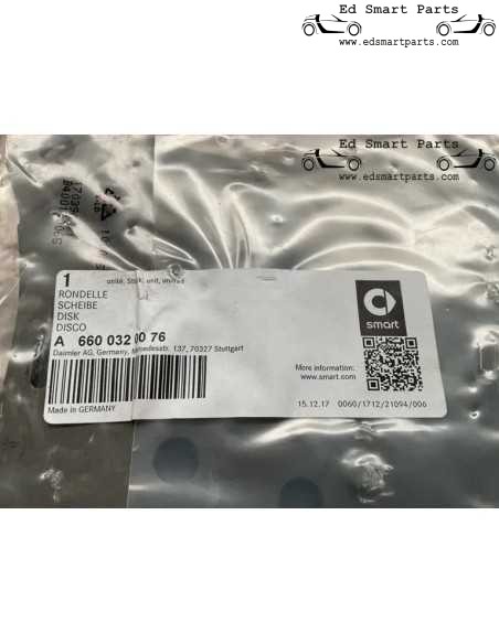 piastra di ancoraggio frizione smart fortwo 450/451 CDI A6600320076