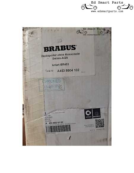 Originele Smart FORTWO (453) Brabus Achterdiffuser - Gegrond A4538804102