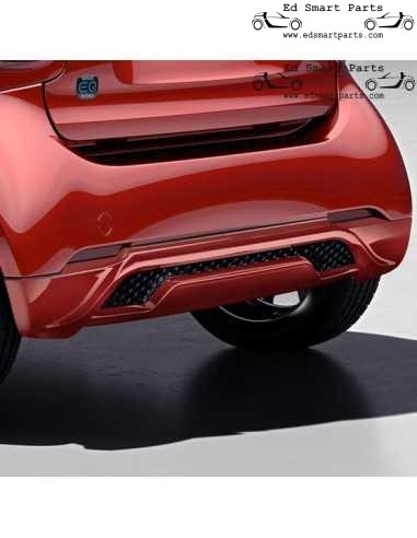 Genuine Smart FORTWO (453) Brabus Rear Diffuser - Primed A4538804102