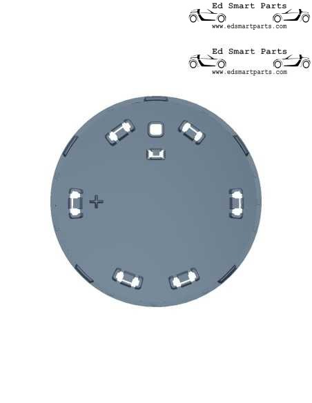 Portalogotipos/emblemas/insignias para la parrilla delantera del smart fortwo forfour 453