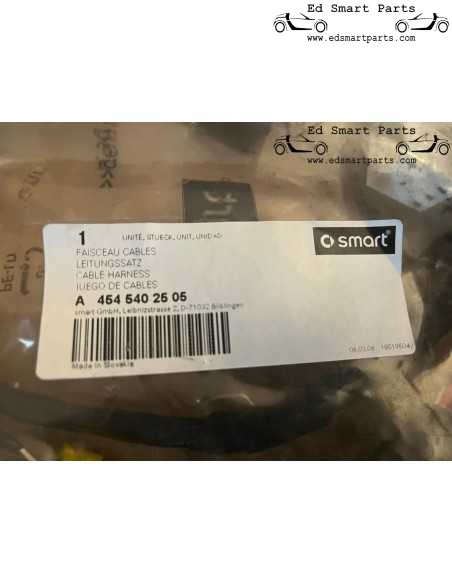 A4545402505 Smart ForFour Kabel für linke Vordertür