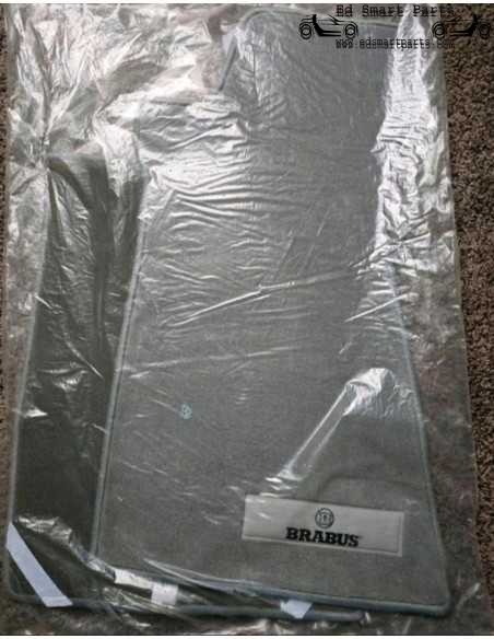 Jeu neuf de tapis de sol d'origine BRABUS en velours gris pour Smart Roadster (conduite à gauche)