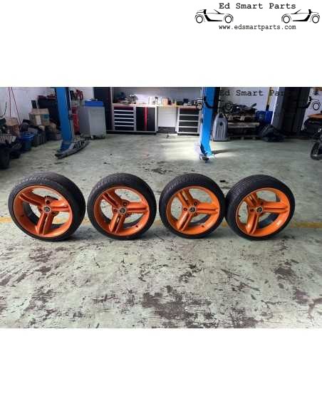 Conjunto de rodas Spikeline de 16 polegadas para Smart Roadster usado - Oferta especial