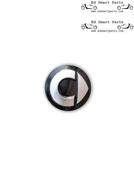 Coprimozzo Smart ♯1 ♯3 ♯5 nero argento coprimozzo ruota Originale Smart