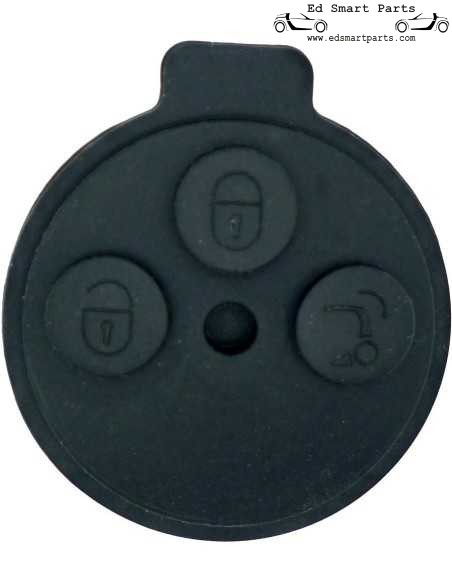 Smart ForTwo 451 3 Tasten Ersatz Remote Key Case Fob Taste Gummiauflage