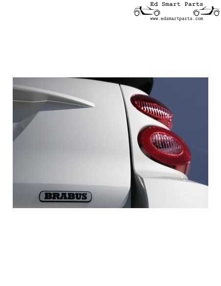 smart Brabus Rear Badge decal