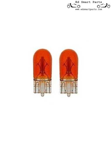2x Lampadine per auto senza tappo con indicatore di direzione ambra 12V 5W