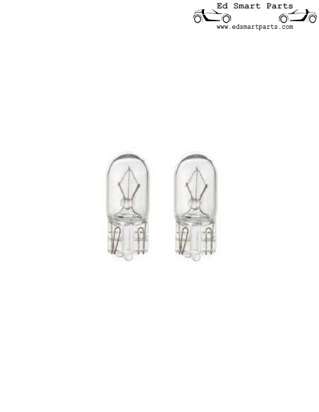 2x Clear Indicator Capless Car Bulbs 12V 5W