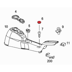 Cache vis tunnel central Smart Roadster noir