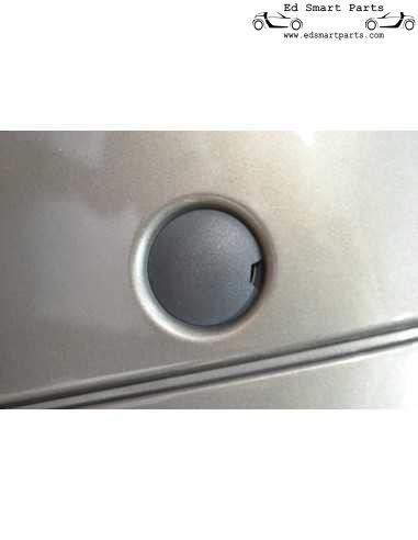Cubierta de anilla de remolque negra para Smart Fortwo 450