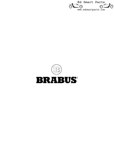 Original RHD OEM BRABUS mittelgraue Velours-Fußmatten - Smart Roadster