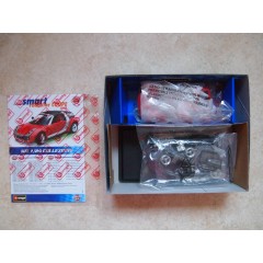 Smart Roadster Coupe red 2003 Cabrio construction Kit 1/24 Bburago 2