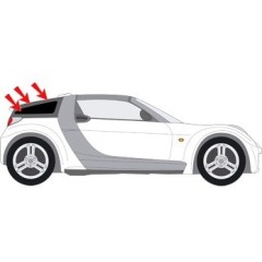 NEU Smart Roadster Coupe Seiten-/Heckscheibe rechts 2