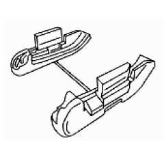 Suportes de armazenamento no teto do Smart Roadster Hardtop 2