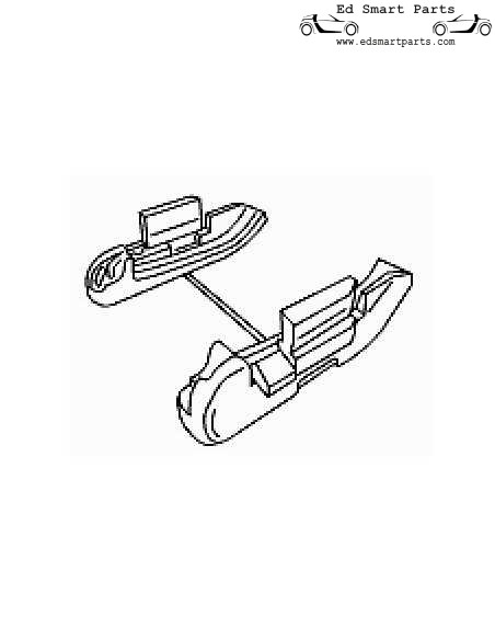 Smart Roadster Hardtop roof storage holders