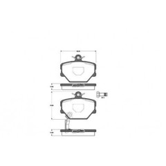 Remblokken voor smart roadster 452 / fortwo 450/451