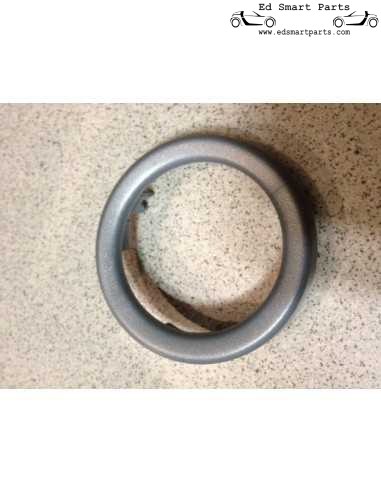 Smart Roadster Dashboard Pod Trim Rings (par) cinza prateado