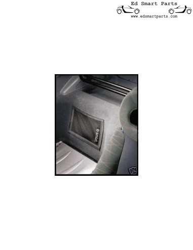 Smart Roadster Klittenband Bagagenet