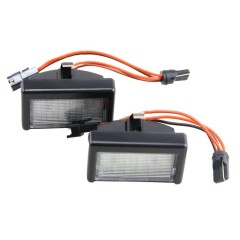 Juego de luces de matrícula LED Smart Roadster 452 sin errores 6000k 2