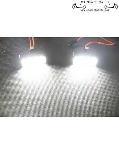 Smart Roadster 452 LED set luci targa senza errori 6000k