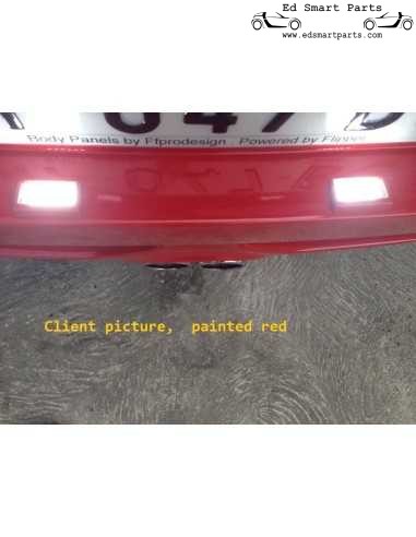 Kit d'éclairage de plaque d'immatriculation à LED Smart Roadster 452 sans erreur 6000k