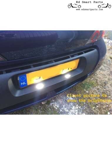 Smart Roadster 452 LED license plate light set free of errors 6000k