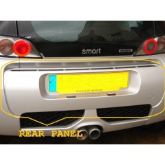 Smart Roadster Brabus Sección central trasera lisa lista para pintar