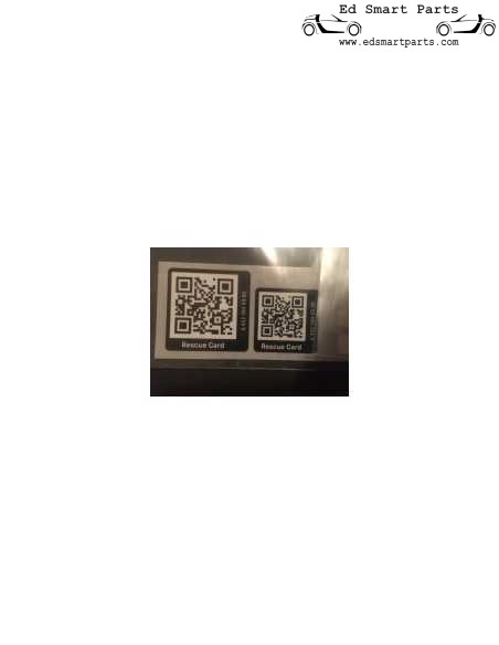 QR-Code Rettungsaufkleber Smart Roadster Coupé 452