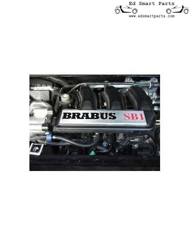 "Brabus SB1" Brabus motor decorplaat - voor fortwo 450 & roadster 452