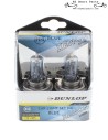 2 bombillas halógenas de xenón Dunlop H4, superbrillantes, luz blanca cálida, 12 V, 55 W