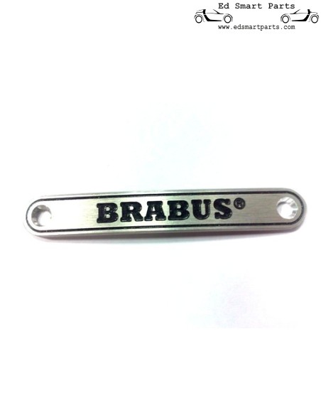 Aluminium Brabus Badge Emblem Aufkleber innen + 2 Schrauben zur Befestigung