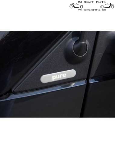 Etiqueta adhesiva externa con logotipo de Smart Pure