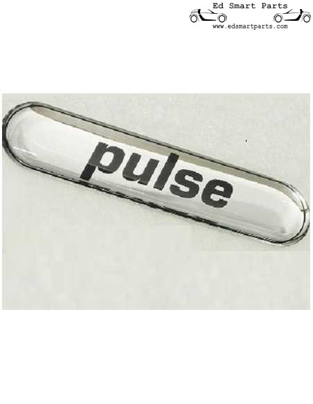 Plaque signalétique avec logo autocollant externe Smart Pulse