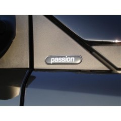 Placa de identificação com logotipo do adesivo externo Smart Passion