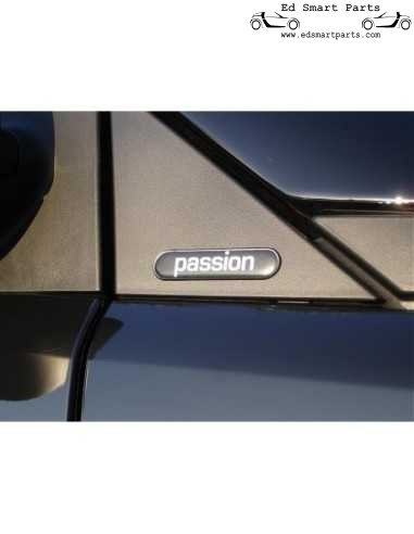 Placa de identificação com logotipo do adesivo externo Smart Passion