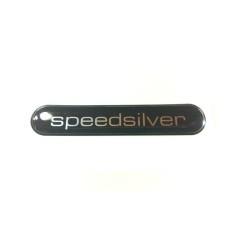 Autocollant externe Smart Roadster Speed Silver avec logo