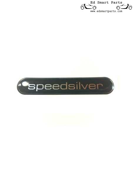 Autocollant externe Smart Roadster Speed Silver avec logo