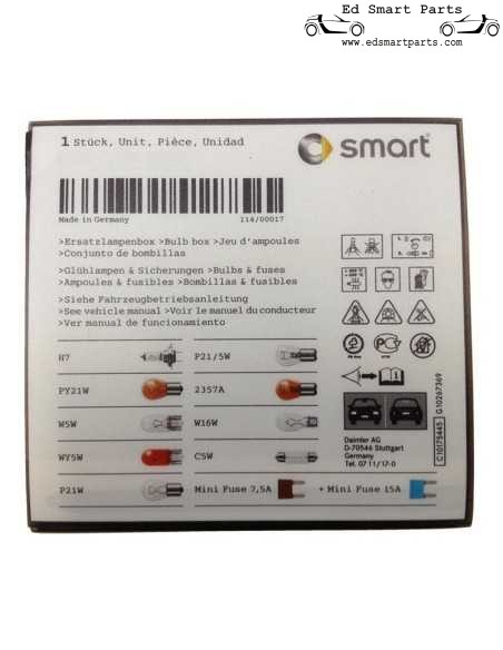 Set di lampadine di ricambio OEM Smart H7