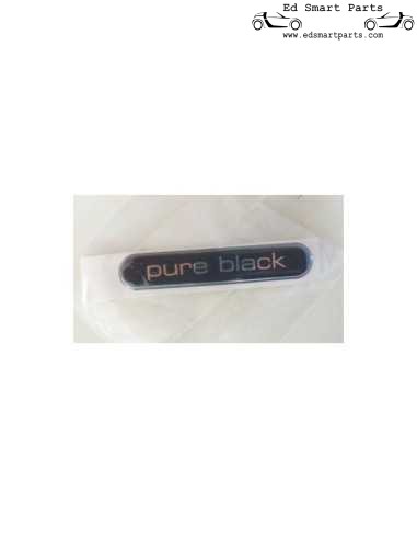 Smart Pure Black External Sticker Logo Nameplate