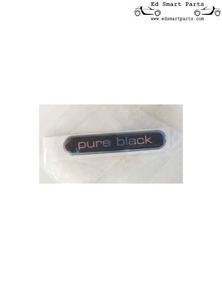 Smart Pure Black Externer Aufkleber Logo Typenschild
