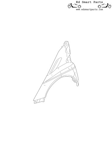 Smart ForTwo 451 2007-2013 Fender Wing Rear painted Left or Right