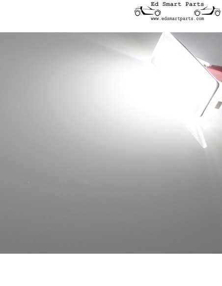Juego de luces de matrícula LED Smart Fortwo 451 sin errores 6000k