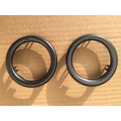 Smart Roadster Armaturenbrett-Zierringe (Paar) Brabus Carbon-Look