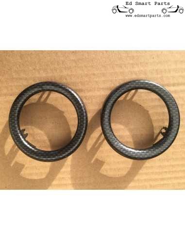 Smart Roadster Armaturenbrett-Zierringe (Paar) Brabus Carbon-Look