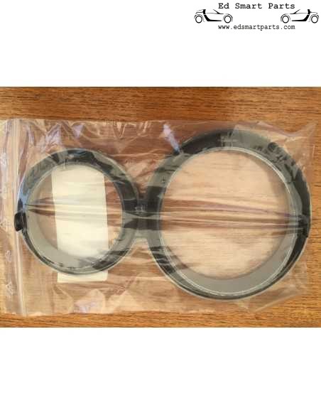 Smart Roadster Dashboard Front Ring Instrument Cluster tachimetro Brabus alluminio anodizzato opaco
