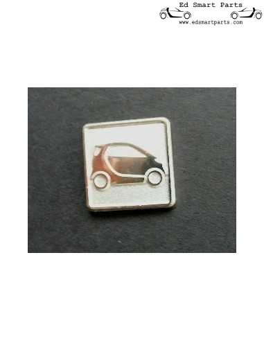 Smartware Smart ForTwo broche couleur argent