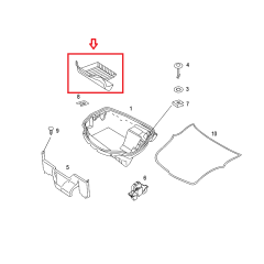 Nuovo tappeto per il vano bagagli Smart Roadster 452 TRIM