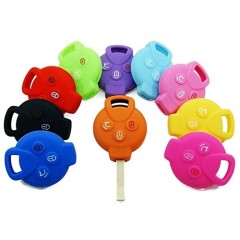 Funda protectora de silicona para llavero de tres botones Smart ForTwo 451